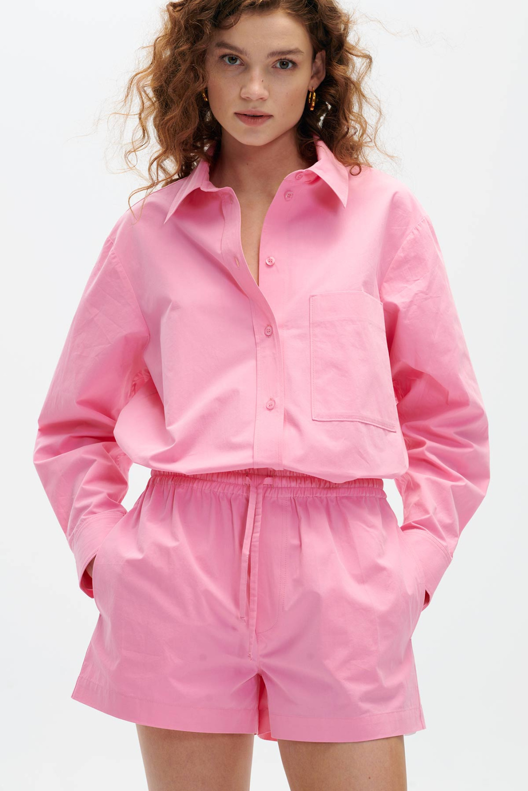 Callisto Poplin Shorts Pink Outlet Elementy