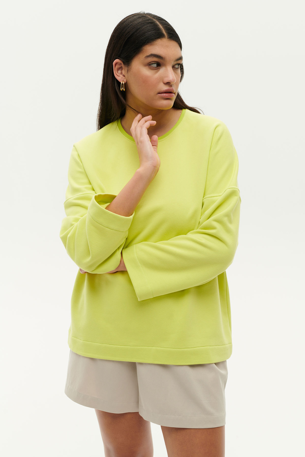 Morning Sweatshirt Lime Outlet Elementy