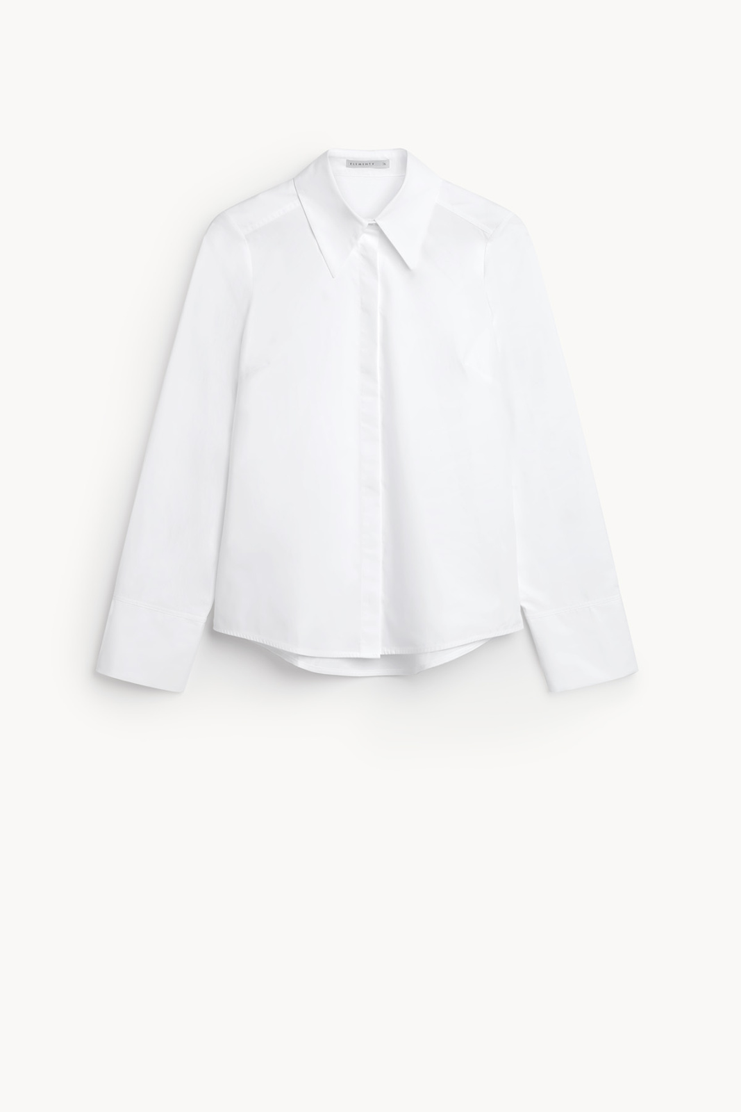 Elif Poplin Koszula Biały Koszule, bluzki, topy Elementy