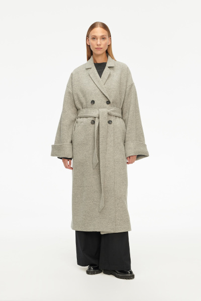 Adele Coat Grey Melange