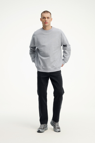 Day Men Oversize Sweatshirt Grey Melange