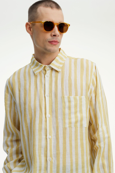 Marco Shirt Yellow Stripes