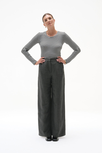 Zazie Trousers Dark Grey Melange