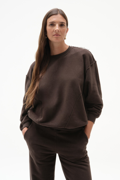 Cloud Soft Touch Sweatshirt Chocolate