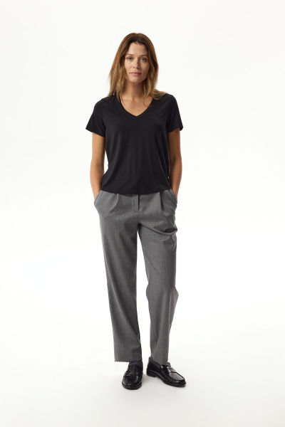 Malmo Wool Trousers Grey Melange