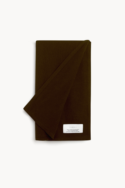 Oversize Merino Scarf Brown